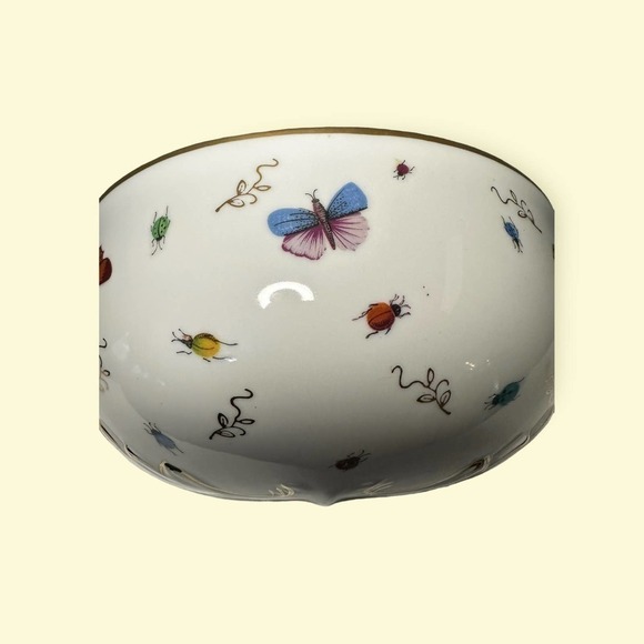 VINTAGE Ardalt ceramic hand painted butterfly ladybug wall planter Japan - Picture 3 of 15